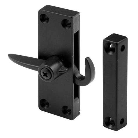 Prime Line Die Cast Black Right Hand Sliding Screen Door Latch A 104 The Home Depot