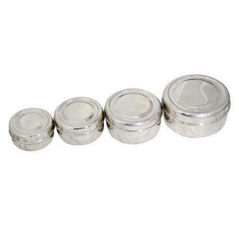 Stainless Steel Tiffin Boxes at best price in Thane by Rolex Enterprise | ID: 14481837848