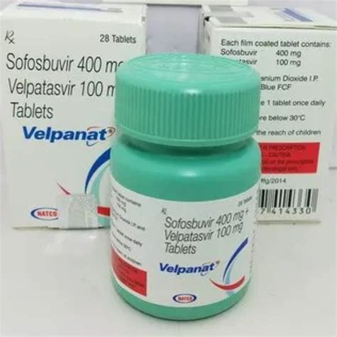 Velpanat Tablet Sofosbuvir 400mg Velpatasvir 100mg At Rs 17500