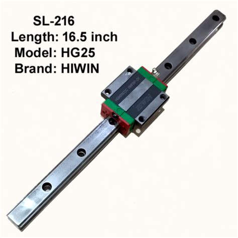 CNC HIWIN HG25 Linear Slide with Single Bearing 16.5inch Length SL-216 ...