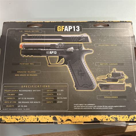 Crosman Game Face GFAP13 AEG Electric Full Semi Auto Airsoft Pistol Gun