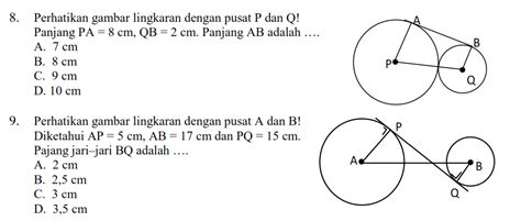 Latihan Soal Lingkaran Matematika