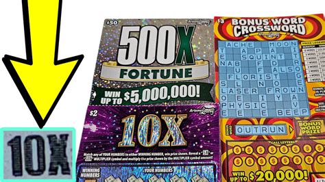 New Ticket Profit X Fortune Crosswords Arizona Lottery