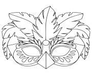 Coloriage Carnaval Masques JeColorie