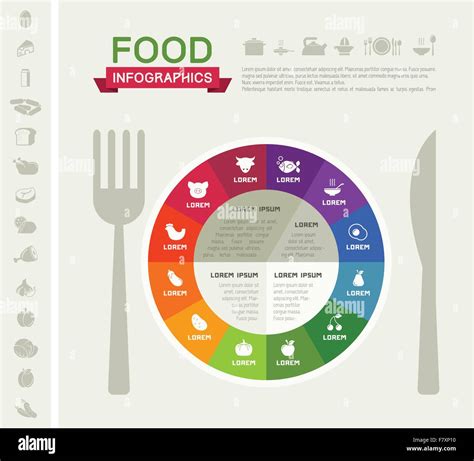 Healthy Food Infographic Template Stock Vector Image And Art Alamy