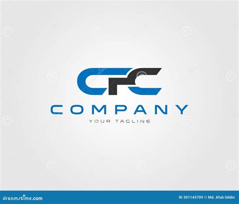 Simple Cfc Letter Logo Icon Design Stock Vector Illustration Of