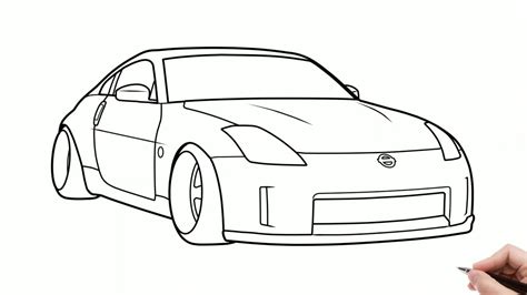 Drawing Nissan Z Step By Step How To Draw A Nissan