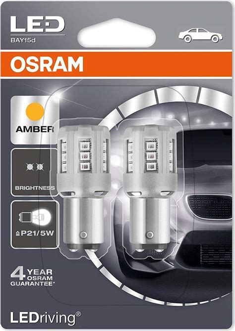 Osram Λάμπες Αυτοκινήτου LEDriving Amber P21 5W BAY15D 1157 LED