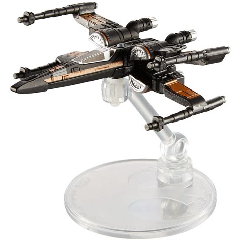 Hot Wheels Star Wars Rogue One Starship Poe Dameron S X Wing Fighter Vehicle Playset Walmart