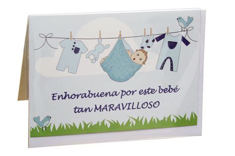 Tarjeta nacimiento niño Mimbre Natural