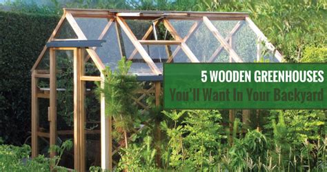 5 Wooden Greenhouses You’ll Want in Your Backyard