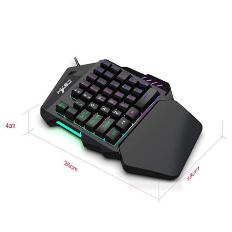 Set De Jeu Mobile Hxsj Clavier Une Main Souris Hub Rvb