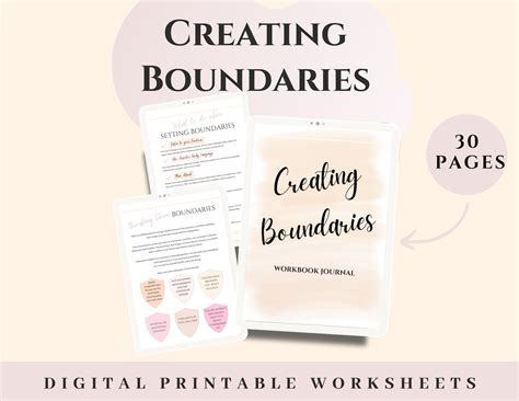 Boundaries Worksheets Boundary Workbook Setting Healthy Boundaries Printables Therapy Worksheets