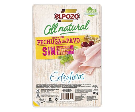 Elpozo Pechuga De Pavo En Lonchas Finas All Natural Gr