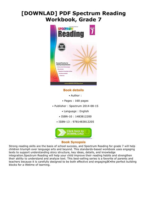 Thurman Downlad Pdf Spectrum Reading Workbook Grade 7 Page 1 Created With