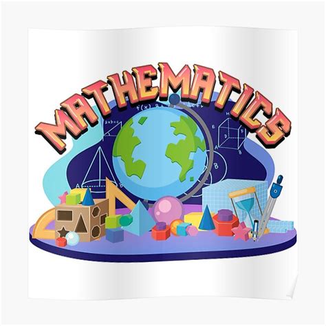 map  mathematics poster  sale  mashuda redbubble