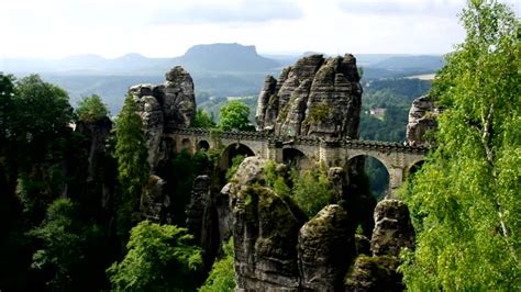 Free Bastei bridge Stock Video Footage & B-Roll Download 4K & HD Clips