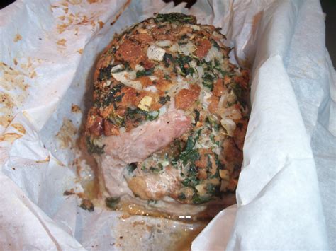 Spinach Stuffed Pork Roast - Putting It All On The Table