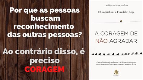 Livro em Áudio A Coragem de Não Agradar YouTube