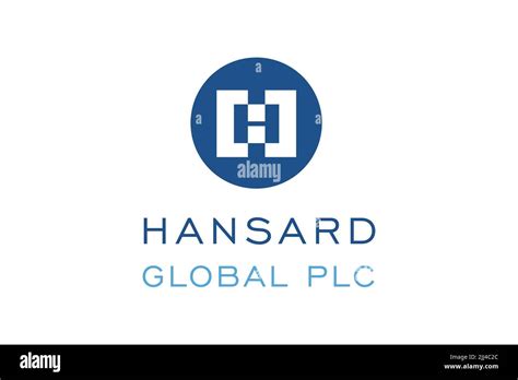 Hansard Global, Logo, White background Stock Photo - Alamy