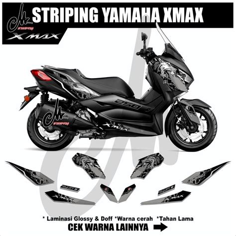 Striping Yamaha Xmax Lama Sticker Decal Motorcycle Xmax Old