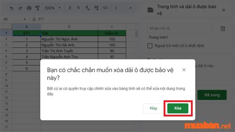 Hướng dẫn cách khóa sheet trong Google trang tính đơn giản