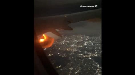 Video Así Se Incendió La Turbina De Un Avión En Pleno Vuelo Y Terminó Aterrizando De Emergencia