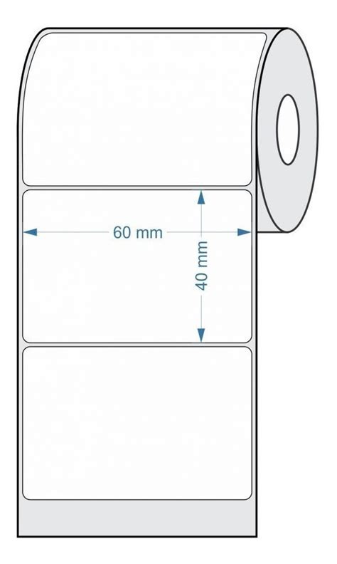 Etiqueta 60x40 Térmica Balança 40 Rolos Toledo Planeta de Meriti