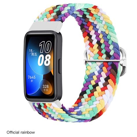 Плетёный ремешок из эластичной ткани для фитнес браслета Huawei Band 8 ...