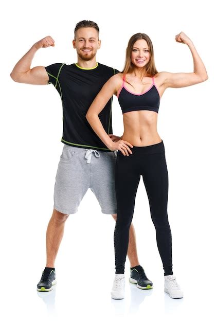 Premium Photo Sport Couple Man And Woman After Fitness Exercise On