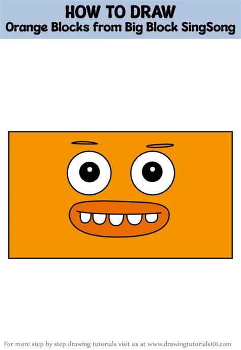 How To Draw Orange Blocks From Big Block SingSong Big Block SingSong