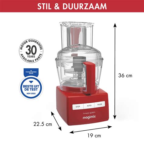 Magimix Xl Compact Food Processor Rood Meesterslijpers Nl