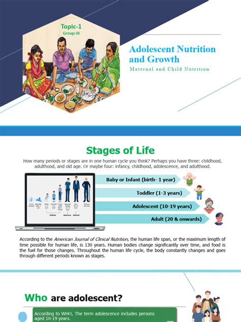 Group 3 Topic 1 Adolescent Nutrition And Growth Pdf Human