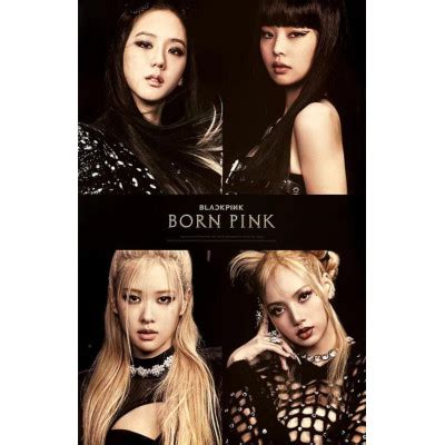 BLACKPINK - Official Poster [Born Pink] Album version Black