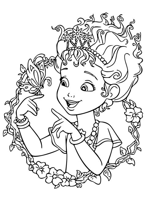 Free Printable Fancy Nancy Butterfly Coloring Page For Adults And Kids