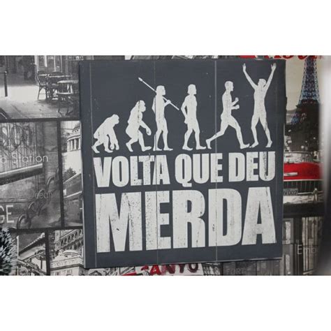 Quadro Decorativo Volta Que Deu Merda X Cm Shopee Brasil