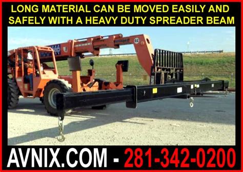 Telehandler Forklift Lifting Beam Attachment Can Easily Handle Long Material Safely