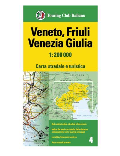 Veneto Friuli Venezia Giulia Carta Stradale Scala Il