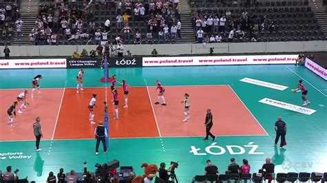 LM siatkarek ŁKS Commercecon Łódź CS Volei Alba Blaj 1 3 Skrót