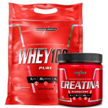 Whey Protein 100 Pure 907g Integralmedica Chocolate Creatina