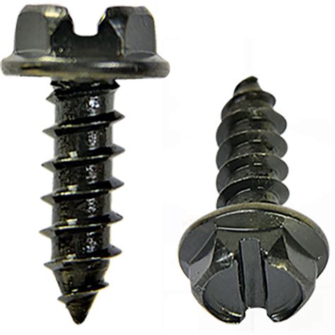 Black License Plate Screws - License Plate Hardware | US Auto Supply