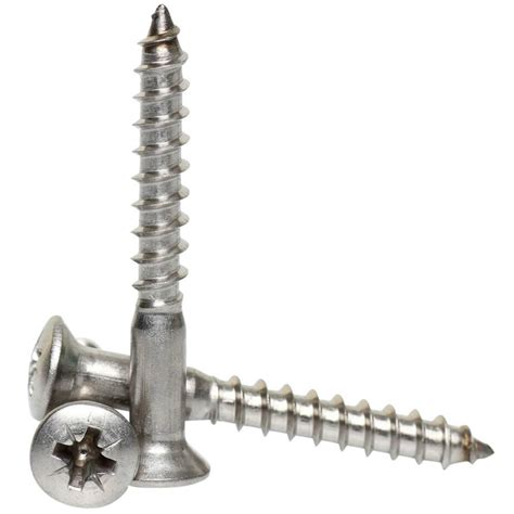 Mm No A Stainless Steel Pozi Raised Head Countersunk Wood