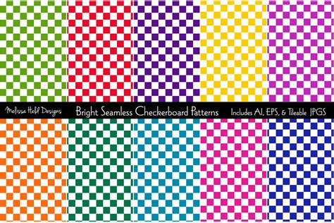 10 Different Checkered Patterns Using Mixing And Matching Guide