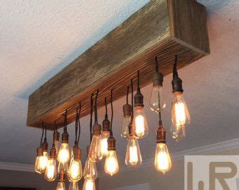 Nostalgic Reclaimed Wood Chandelier Dining Room Chandelier Etsy