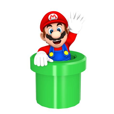 Mario Into The Warp Pipe Render By Bandicootbrawl96 On Deviantart