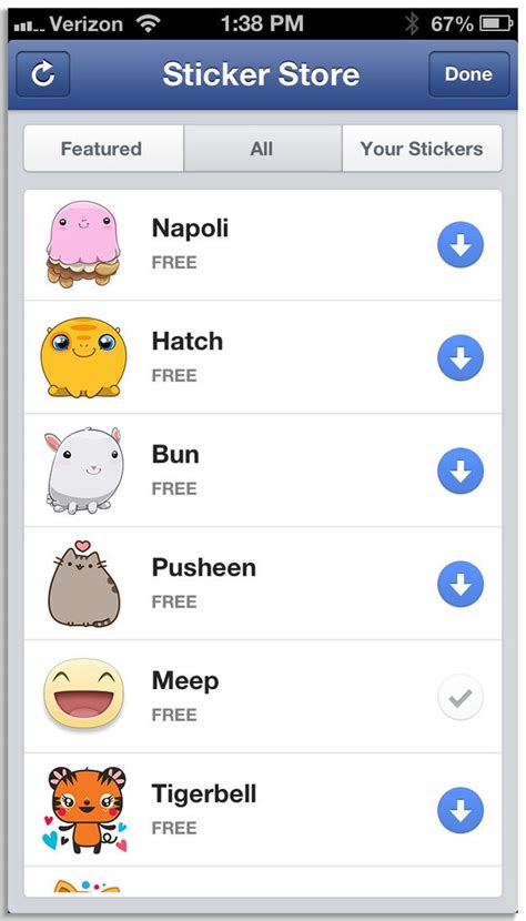 Download additional 'Stickers' for Facebook Messenger - CNET