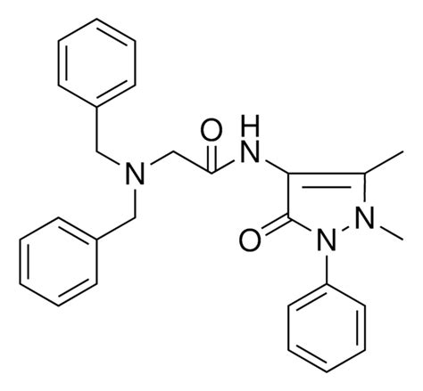 2 DIBENZYLAMINO N 1 5 DIMETHYL 3 OXO 2 PH 2 3 2H 1H PYRAZOL 4 YL