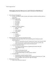 Mgmt Notes Exam Docx Third Management Test Managing Human