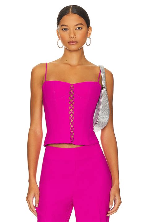 Rozie Corsets Lace Up Corset Top In Fuchsia Revolve