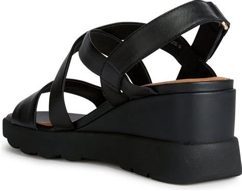 Geox D Spherica Ec6 Vrouwen Sandalen Zwart Maat 36
